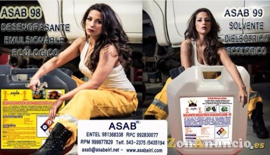 SOLVENTES Y DESENGRASANTES - ASAB 98 Y ASAB 99s